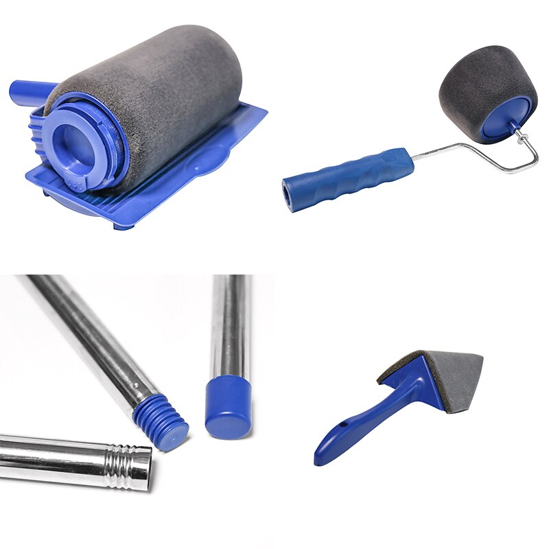 طقم طلاء – مجموعة فرش ورولات مع الإكسسوارات (6 قطع)